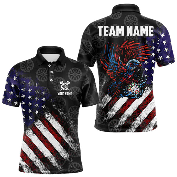 Retro American Flag Eagle Darts shirts for Men Custom Patriotic Darts Team Jersey Darts gifts NQS9634
