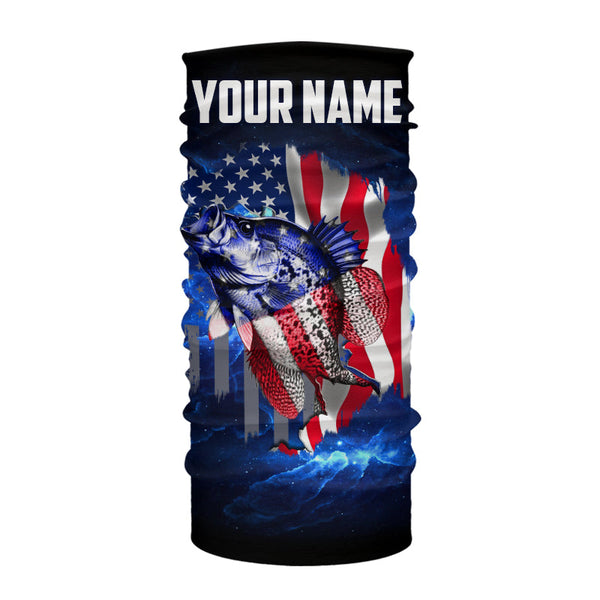 Crappie Fishing American Flag patriotic Custom Crappie Fishing shirts, personalized fishing gift NQS430