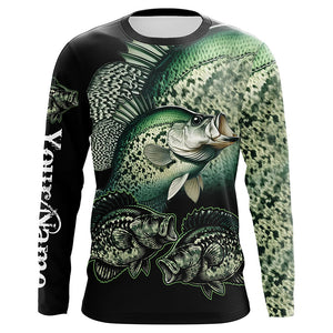 Crappie Fishing Customize Name UV protection long sleeves fishing shirts, gifts for fishing lovers NQS1789