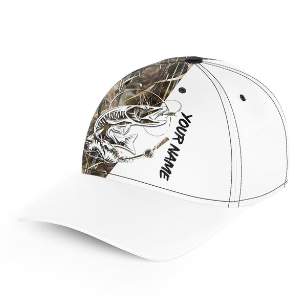 Musky hat Muskie tattoo Fishing camo Custom fishing hat Unisex Fishing Baseball Angler camo hat cap NQS1645