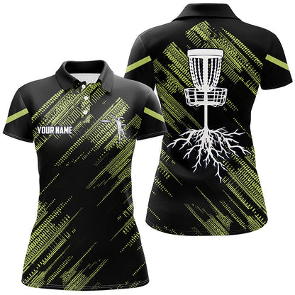 Yellow Black Women disc golf polo shirts custom disc golf team disc golf jerseys NQS7815