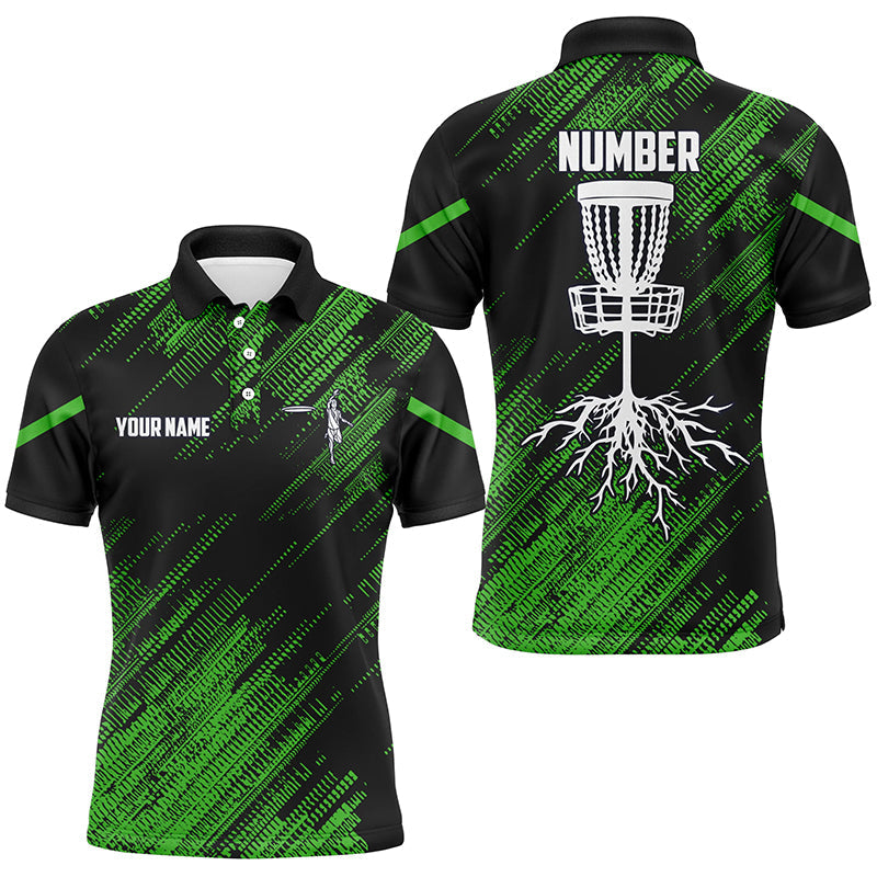 Green camo Black Mens disc golf polo shirts custom disc golf team disc golf jerseys NQS7816