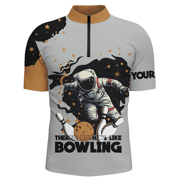 Bowling Astronaut in Space There's nothing like bowling Custom Men Bowling Team Shirts Bowler Outfit NQS8256