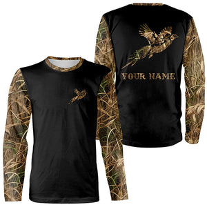 Pheasant Hunting Camo Customize Name 3D All Over Printed Shirts Personalized Hunting gifts NQS837