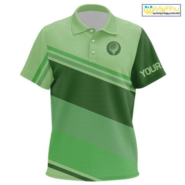 Green Kid golf polo shirts custom name kid golf tops, unique gift for the golfers NQS9970