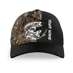 Musky Fishing Tattoo camo Custom fishing hat Unisex Fishing Baseball Angler camo hat NQS2668