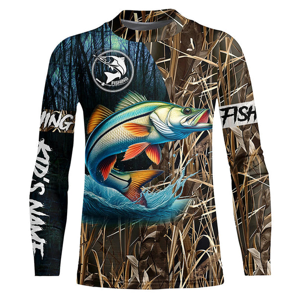 Snook Fishing Customize Name 3D All Over Printed Shirts For Men, Women, Kid Personalized Fishing Gift NQS305