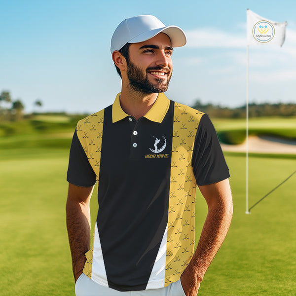 Funny Golf beer Mens golf polos shirts custom Weekend forecast golfing with a chance of drinking NQS10302