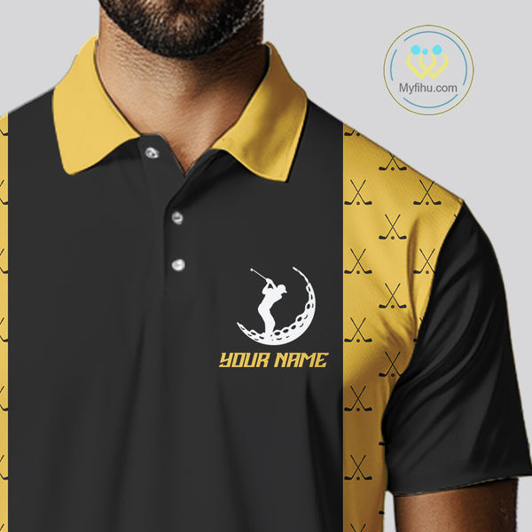 Funny Golf beer Mens golf polos shirts custom Weekend forecast golfing with a chance of drinking NQS10302