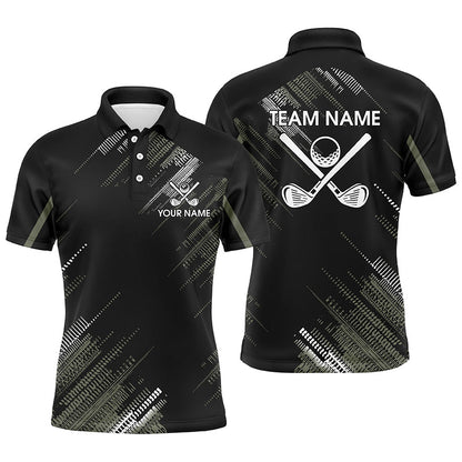 Black Mens golf polo shirts custom golf clubs team golf shirts, gifts for the golfer NQS7343