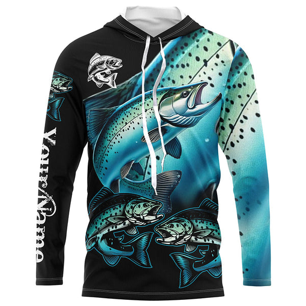 Chinook salmon (King salmon) Fishing Custom long sleeve fishing shirts NQS3866