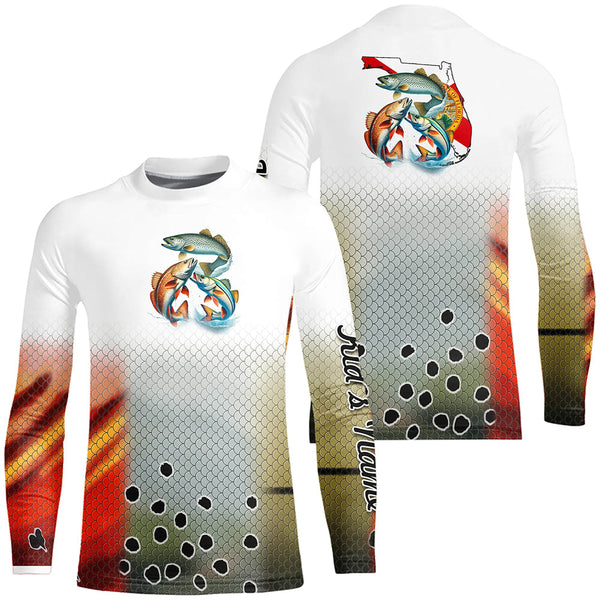 Inshore Slam Snook, Redfish, Speckled Trout fishing Florida custom 3D All Over print shirts NQS557