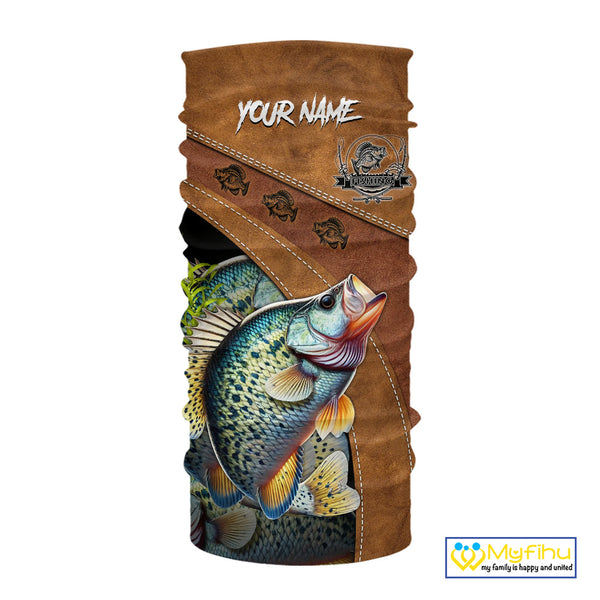 Crappie fishing UV protection custom name fishing shirts, performance shirts for men, women, kid NQS10264