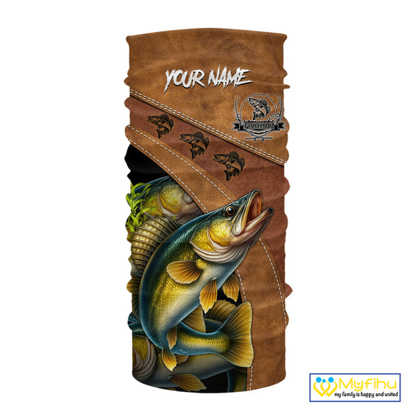 Walleye fishing UV protection custom name fishing shirts, performance shirts for men, women, kid NQS10265