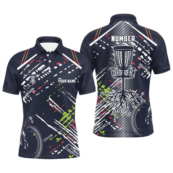 Disc golfing pattern Mens disc golf polo shirts custom team disc golf attire, disc golf jersey NQS6933