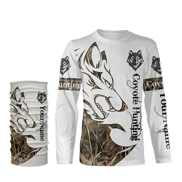 Coyote hunting predator camouflage Customize 3D All Over Printed Shirts Personalized hunting clothes NQS1041