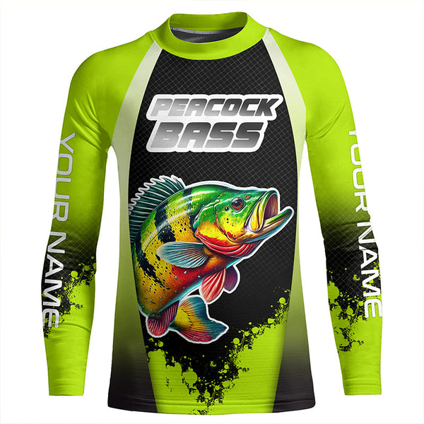 Peacock Bass fishing customize performance long sleeves Fishing shirts, Peacock Bass fishing jerseys NQS5669