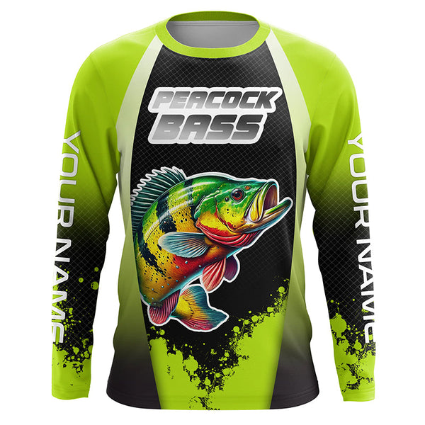 Peacock Bass fishing customize performance long sleeves Fishing shirts, Peacock Bass fishing jerseys NQS5669