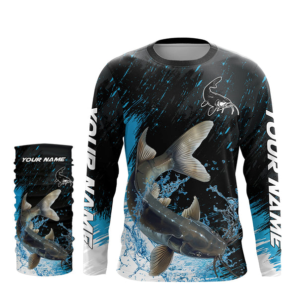 Personalized Catfish fishing Long Sleeve Performance Fishing Shirt custom Catfish fishing jerseys NQS7619