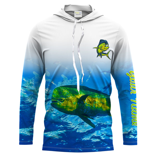 Mahi mahi saltwater fishing blue ocean deep sea UV protection customize long sleeves fishing apparel NQS2160
