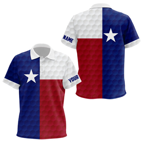 Kid golf polo shirts custom Texas flag golf ball polos shirt for Kid, golfing gifts NQS6575