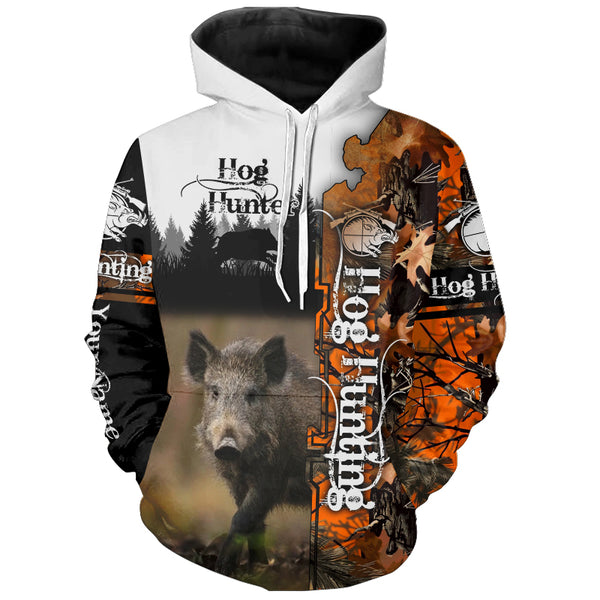 Wild Hog Hunting Camo Custom Name Shirts for hunter, personalized hunting gifts FSD292