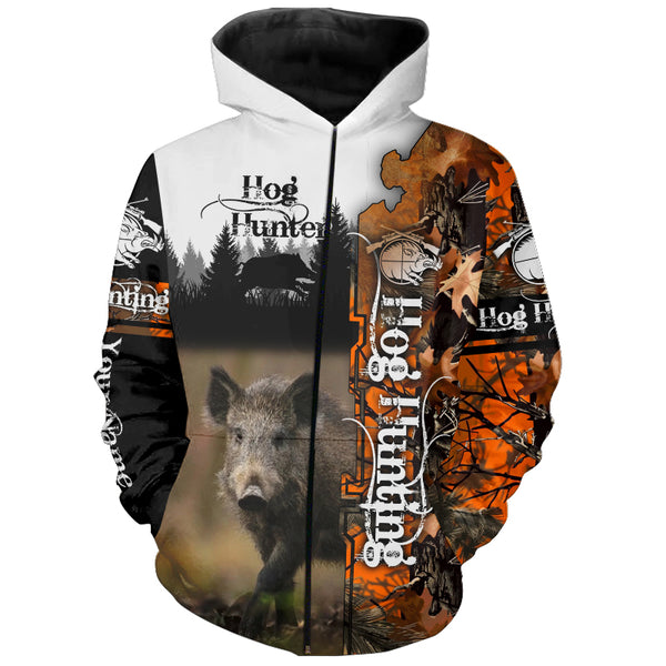 Wild Hog Hunting Camo Custom Name Shirts for hunter, personalized hunting gifts FSD292