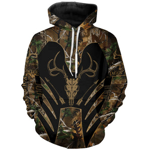 Bow Hunting Deer camouflage Custom Name all over print Shirts, Personalized Hunting Clothes for Men FSD459