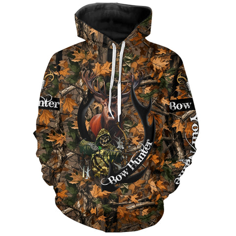 Bow Hunting Deer Grim Reaper Camouflage custom Name Shirts, Personalized gift for Bow Hunter FSD902