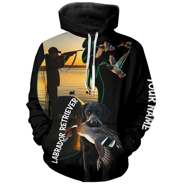 Black Labs Dog Pintails Hunting Shirt Personalized Duck Hunting Shirt for Hunter FSD4753