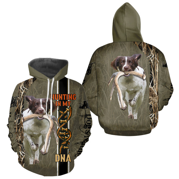 Custom English Springer Spaniel Hunting Dog Shirt for Hunters, Hunting In My DNA FSD4740