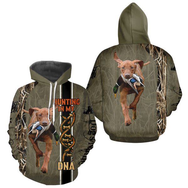 Custom Vizsla Hunting Dog Shirt for Hunters, Hunting In My DNA FSD4741