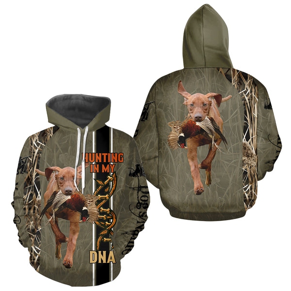 Custom Vizsla Hunting Dog Shirt for Hunters, Hunting In My DNA FSD4741