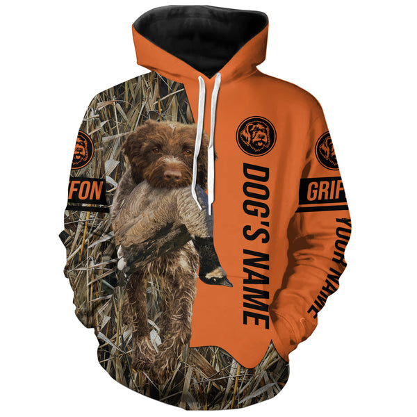 Wirehaired pointing griffon Hunting Dog Customized Name All over printed Shirts, Hunting Gifts FSD4081