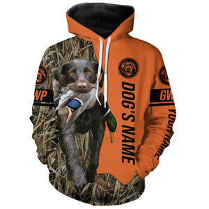 German Wirehaired Pointers GWP Hunting Dog Customized Name All over printed Shirts for Hunters FSD4082