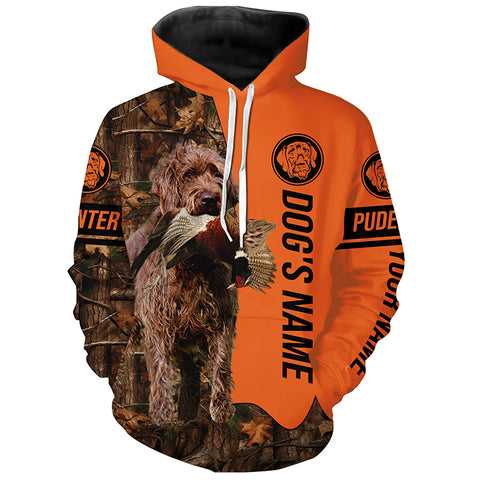 Pheasant Hunting with Dogs Pudelpointer customize Name Shirts for Bird Hunter, Pudel pointer dog shirt FSD4033
