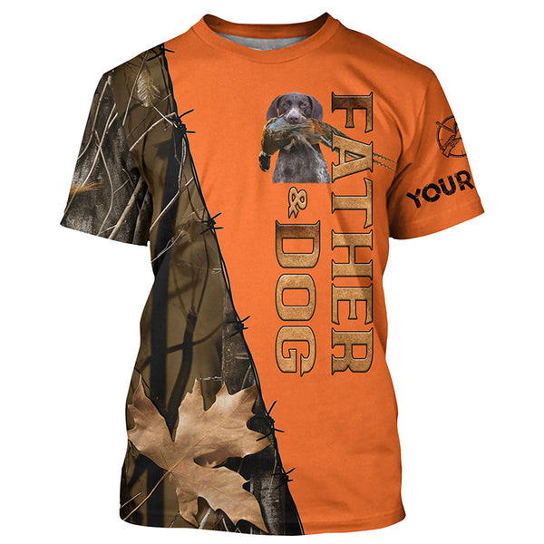 German Shorthaired Pointer Pheasant Hunting Orange shirts, Father's Day Hunting Gift ideas for Dad FSD4493