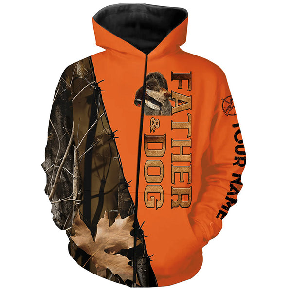Wirehaired Pointing Griffon Dog Pheasant Hunting Orange Shirts, Father's Day Gift ideas for Dad FSD4497