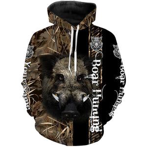 Wild Boar Hunting Camouflage Custom Name Shirts for hunter, Personalized hunting gifts FSD191