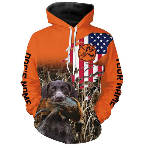 Pheasant Hunting Custom Orange Shirts for Hunters, Pheasant Hunting with Dogs Shirt FSD4532