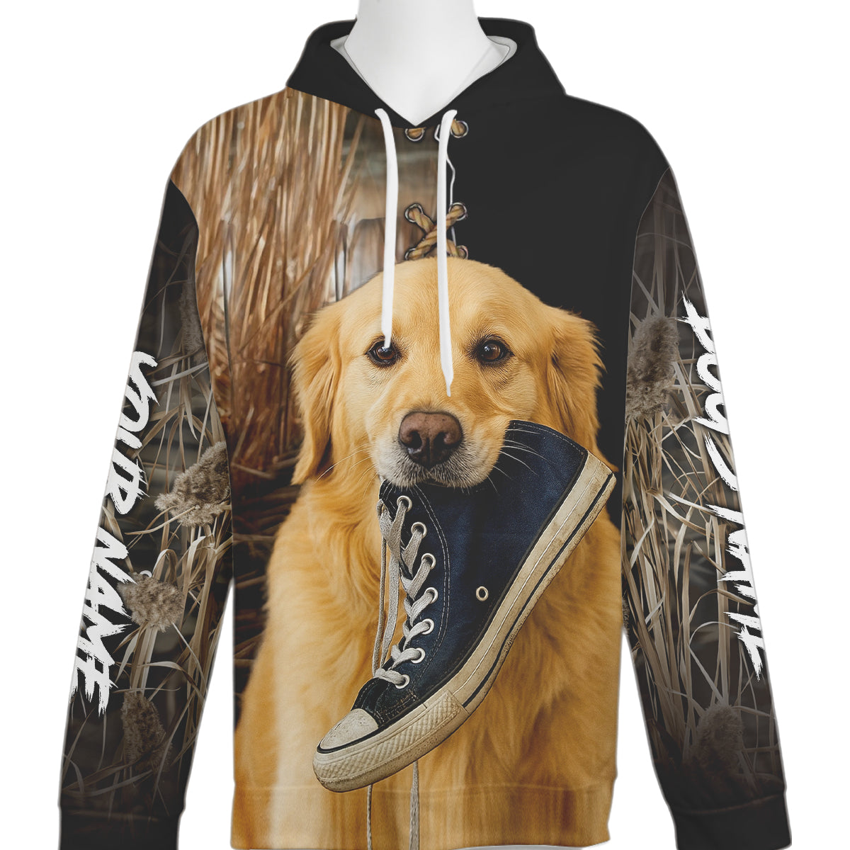 Funny Dog Holding a Shoe Hoodie – Personalized for Dog Owners FSD4765