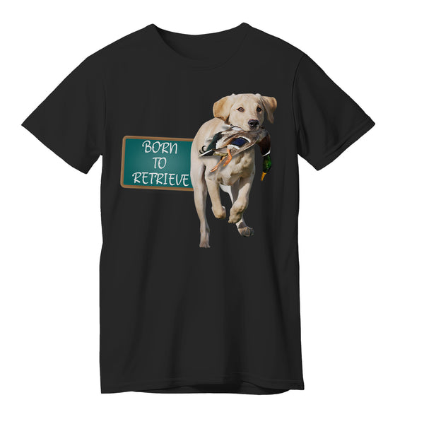 Duck Hunting with Dogs T-shirt for Men, Cool Shirt for Duck Hunters Born to Retriever - FSD4501