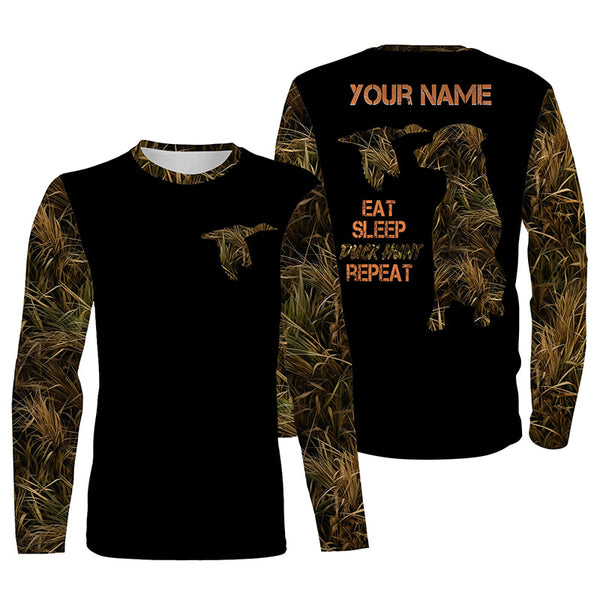 Duck Hunting Waterfowl Camo Custom All Over Printed shirt, Bird dog Duck hunter Hunting gifts FSD3481