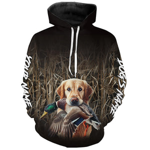 Duck Hunting Waterfowl Camo Golden Retriever Dog Shirts, Personalized Duck Hunting clothes FSD4540