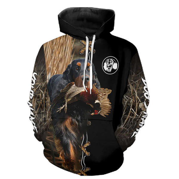Gordon Setter Hunting Dog Custom Name Shirts for Hunter FSD4770-KYC