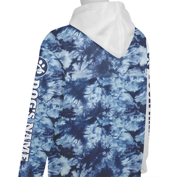 Custom Lying Dog Photo Tie-Dye Hoodie for Dog Lovers FSD4775