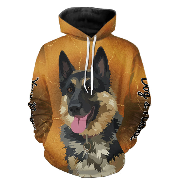 Custom Dog Portrait Shirt – Personalized Dog Photo Art FSD4790