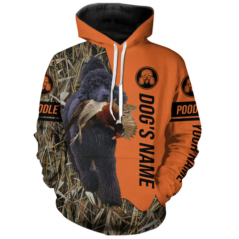 Poodle Hunting Dog Duck, Pheasant, Grouse, Deer shed Customized Name All over printed Shirts, Hunting Gifts FSD4121