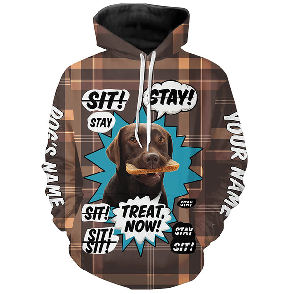 Funny Chocolate Labrador Retriever Dog training Custom Name Shirts, Labs lover shirts FSD4645