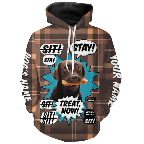 Funny Chocolate Labrador Retriever Dog training Custom Name Shirts, Labs lover shirts FSD4645